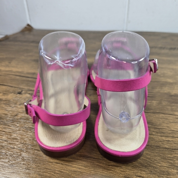 Jack Rogers Worth Raffia Bubblegum Hot Pink Thong Sandals - Picture 8 of 12